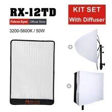 Falcon Eyes 100w Photo Light Portable Led Photo Light 504pcs Flexible Led Photo Light Rx 18td With Diffuser