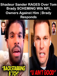 Dionne Sanders and Tom Brady