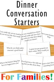 Dinner Conversation Starters For Families Etsy In 2020 Dinner Conversation Starters Dinner Conversation Conversation Starters For Kids
