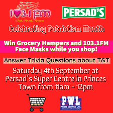 Read on for some hilarious trivia questions that will make your brain and your funny bone work overtime. 103fm The First The Finest Do You Know Your Country Answer The 103 1fm Trivia Questions About T T While You Shop At Persad S Super Centre In Princes Town Today From 11am To