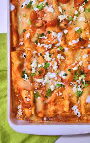 Freshly roasted poblano chiles and sour cream create a piquant sauce bathing these chicken enchiladas. Cheese Enchiladas With Roasted Poblano Peppers 24bite Recipes
