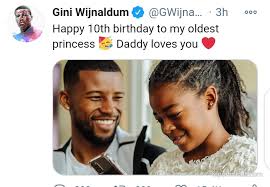 Or, georginio wijnaldum's net worth in us dollar jun, 2021? Liverpool Star Player Gigi Wijnaldum Celebrates His Oldest Daughter Who Turns 10 Report Minds