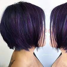 Short Purple Bob Bob Hairstyles Wavy Bob Hairstyles Short Bob Hairstyles