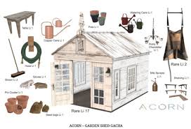 When building the shed on a concrete slab the shed will be about 12 lower than the dimensions shown. Second Life Marketplace Acorn Garden Shed Copper Can Tall