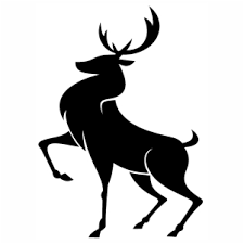 Download Reindeer Svg Black Deer Svg Cut File Download Jpg Png Svg Cdr Ai Pdf Eps Dxf Format