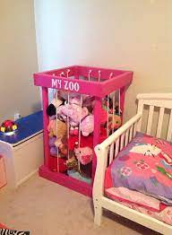 Hot Pink Wood Stuffed Animal Zoo My Zoo Stuffed Animals Zoo Zoo For Your Kids Animals Fun Zoo F Animal Kids Room Storage Kids Room Animals Kids Room Decor