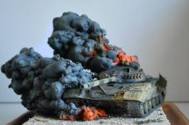 Tank Fire Diorama Build Your Own Using Models And Diorama Items From Treefrog Treasures Military Miniatures Military Diorama Model Tanks Scale Models