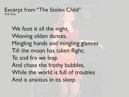 Stolen Child W B Yeats Poetry Anxious Poems