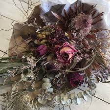 Although they may seem to be a more unconventional choice, they are well on trend and a great choice for an arrangement at an event or to decorate your home interior. Dried Flower Bouquet Broadfield Flowers Florist Lincoln
