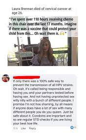 This means that many similar symptoms can indicate a number of other health problems ranging in severity. 26yo Cervical Cancer Sufferer Speaks Out About The Importance Of The Hpv Vaccine She Must Ve Been A Hoe Vaxxhappened