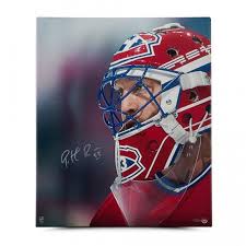 Patrick roy avalanche vs patrick roy canadiens signed goalie masks. Patrick Roy Autographed Up Close Personal 20 X 24 Canvas