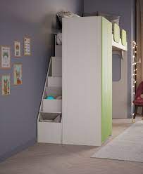 Kinderzimmer einrichten mit einem selbstgebastelten hochbett für playmobil kinder. Hochbett Mit Kleiderschrank Kaufen Bei Kinder Komfort