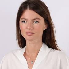 Women's 14K Gold and Blue Opal Latin Cross Pendant Necklace