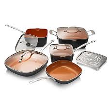 Complete cooking and kitchenware set (see description below for components) oven safe up to 500 degree dishwasher safe as seen on tv and endorsed by chef daniel green. Gotham Sets Gotham Steel Store