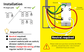 Extend the pull out tab on the front of the dimmer switch connected to the line wire (identified in step 5). Smart Light Switch Wifi Dimmer Switch 3 Way Neutral Wire Required Compatible With Dimmable Led And Cfl Work With Alexa And Google Assistant No Hub Etl And Fcc Listed Minoston Ms10w
