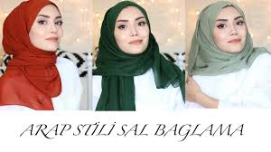 Sal Baglama Arap Stili Kelebek Dolama Hijab Tutorial Basortusu Modasi Stil Basortusu Baglama Teknikleri