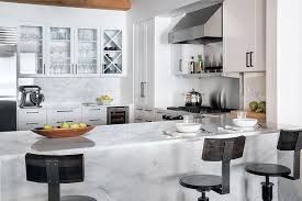 A wide variety of kitchen island white marble options are available to you, such as graphic design, others and total solution for projects.you can also choose from calcite, dolomite and. Marble Island With T Back Stools Transitional Kitchen