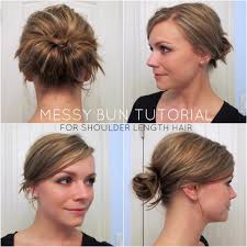 Top 25 Messy Hair Bun Tutorials Perfect For Those Lazy Mornings With Images Messy Bun For Short Hair Hair Bun Tutorial Short Hair Bun