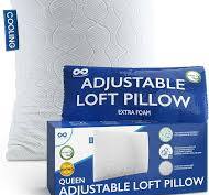 Everlasting Comfort Shredded Memory Foam Pillows with Adjustable Loft - 2X  Better Cooling - Japanese Cooling Fiber Pillow Case - Hypoallergenic ...