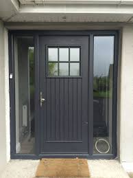 Palladio Composite Dublin Door In Anthracite Grey Composite Front Door Grey Front Doors Upvc Front Door