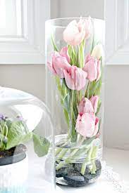 Spin the vase around as you go and thread the hydrangea flowers through strategically. Modern Tulip Arrangement Ideas For Spring