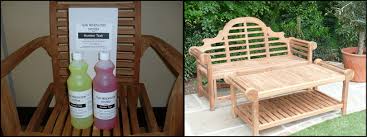 Before using our teak cleaner, cover the ground under your working area. How To Restore Your Teak Garden Furniture Humber Imports