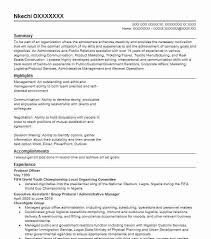 Read south africa news on fakaza news. Protocol Officer Resume Example Company Name New York New York
