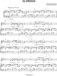 David Archuleta Glorious Sheet Music In D Major Transposable Download Print Sheet Music David Archuleta Music Download