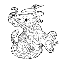 Cartoons coloring pages are a fun way for kids of all ages, adults to develop creativity, concentration, fine motor skills, and color recognition. Skylanders Swap Force Rattle Shake Coloring Pages For Kids
