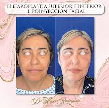 La blefaroplastia superior e inferior cumple el propósito de rejuvenecer tu  mirada; retirando no solo el excedente cutáneo, también se reposicióna y/o  quita excedente de tejido graso! En este caso potencializamos el
