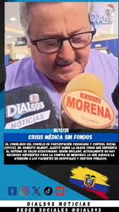 Crisis médica sin fondos El consejero del Consejo de Participación  Ciudadana y Control Social (CPCCS), Dr. Roberto Gilbert, alertó sobre la  grave crisis que enfrenta el sistema de salud ecuatoriano. Según declaró,