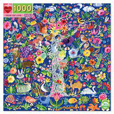 Illustrated by jennifer orkin lewis (@augustwren). Tree Of Life 1000 Piece Jigsaw Puzzle Eeboo Puzzles Puzzles Games Thewoodenwagon