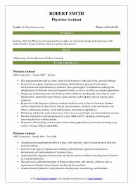 An outstanding physician assistant resume, such as this example, will include a number of impressive skills. Physician Assistant Resume Samples Qwikresume