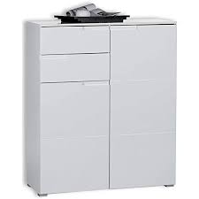 Garderoben weiß hochglanz lackiert kaufen sie günstig auf wohnen.de ⭐ kostenloser versand & retoure ✅ große auswahl ⭐ kauf auf rechnung und mwst. Stella Trading Garderobenkommode Kommode Weiss Hochglanz Bxhxt 100 X 119 X 40 Cm Amazon De Kuche Haushalt