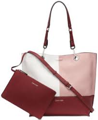 Calvin Klein Sonoma Reversible Tote With Pouch Reviews Calvin Klein Handbags Accessories Macy S Reversible Tote Calvin Klein Handbags Leather Tote