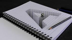 Buchstabe A Gezeichnet In 3d Als Loch Optische Tauschung Optische Tauschungen Zeichnen 3d Zeichnen Zeichnung Optische Tauschung