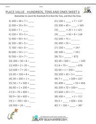 2nd Grade Place Value Worksheets Charleskalajian Com