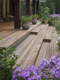 Deck Dekorieren Hinterhof Designs Holzterrasse Hintergarten