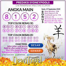 Togel Wap Prediksi Sidney Senin 07 September 2020 20 Agustus Kamis 27 Agustus