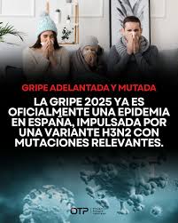 LA VARIANTE K DEL H3N2 ALERTA A SUDAMÉRICA Europa enfrenta un brote histórico y los expertos recomiendan anticipar la vacunación en la región. https://www.pergaminovirtual.com.ar/amp/La-variante-K-del-H3N2-sacude-a-Europa-Que-anticipa-este-brote-para ...