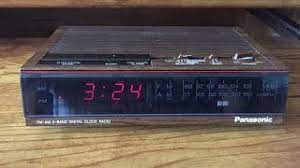 Vintage 1985 Panasonic Fm Am 2 Band Digital Clock Radio Rc 6060 Youtube