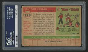 Maybe you would like to learn more about one of these? Sandy Koufax Signed 1955 Topps 123 Rc Psa Encapsulated Auto Grade 10 Pristine Auction