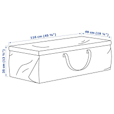 Tostero Storage Bag For Pads And Cushions Black 45 5 8x19 1 4 Ikea In 2020 Bag Storage Cushions Outdoor Furniture Protection