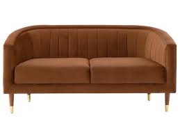 Offerte imperdibili nel nostro portale. Divano 2 Posti In Velluto Turpi Terracotta Economico