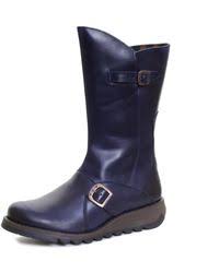 High quality rug leather upper. Fly London Mid Calf Boots For Women Up To 39 Off At Lyst Com