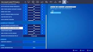 They are usually only set in response to actions. How To Make Your Fortnite Stats Public
