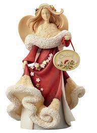 Shop enesco gift and department 56 wholesale website. Heart Of Christmas Angels By Karen Hahn For Enesco At Fiddlesticks Christmas Angels Elf Christmas Decorations Enesco Figurines