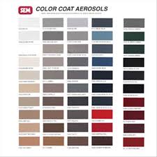 sem products vcs cc color coat color card chart for plastic vinyl flexible coatings