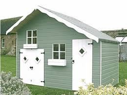 White Doors And White Inside Windows Play Houses Painted Garden Sheds Painted Shed