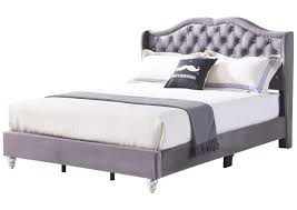 Grey suede divan bed set free uk delivery. Gray Micro Suede Upholstered Queen Bed King S Furniture Warehouse
